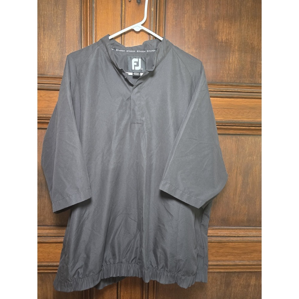 FootJoy FJ‎ Men's XL Black Golf Pullover Wind Shirt